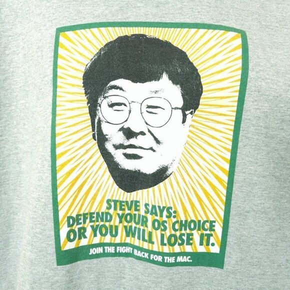 MacWorld Power Computing T Shirt Vintage 90s 1997 Steve Kahng Fight Back - Picture 2 of 6